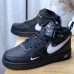 AIR FORCE 1 MID UTILITY AF1 High Help Runing Shoes-Black/White_60014