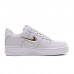 AIR FORCE 1 '07 LX AF1 Running Shoes-White/Silver_11776
