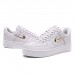 AIR FORCE 1 '07 LX AF1 Running Shoes-White/Silver_11776