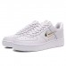 AIR FORCE 1 '07 LX AF1 Running Shoes-White/Silver_11776