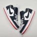 Air Jordan 1 Low AJ1 Running Shoes-Navy Blue/White_83605