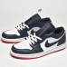 Air Jordan 1 Low AJ1 Running Shoes-Navy Blue/White_83605
