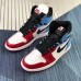 Crossover Air Jordan 1 Fearless Running Shoes-Blue/White_94607