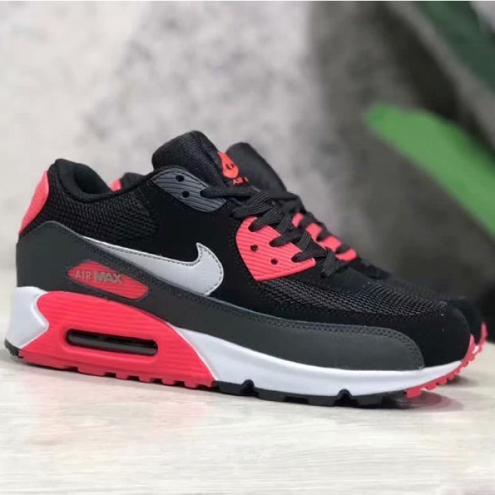 Air MAX 90 knitting Runing Shoes-Black/Red