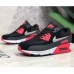 Air MAX 90 knitting Runing Shoes-Black/Red