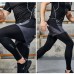 4 Piece Set Quick drying For men's Running Fitness Sports Wear Fitness Clothing men Training Set Sport Suit-5679532