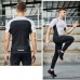 2 Piece Set Quick drying For men's Running Fitness Sports Wear Fitness Clothing men Training Set Sport Suit-4622349