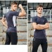 2 Piece Set Quick drying For men's Running Fitness Sports Wear Fitness Clothing men Training Set Sport Suit-4514957
