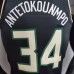 New Bucks Jordan Antetokounmpo #34 Theme Edition Black-7728769
