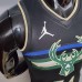 New Bucks Jordan Antetokounmpo #34 Theme Edition Black-7728769