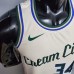 Antetokounmpo#34 Bucks Beige NBA jersey-6412870