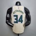 Antetokounmpo#34 Bucks Beige NBA jersey-6412870