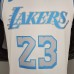 New Lakers James #23 Crew Neck Retro Limited Edition White-4051400