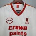 Retro 85/86 Liverpool away white version short sleeve training suit-4173164