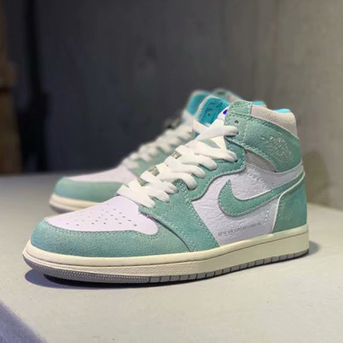 Air Jordan 1 AJ1 High Help Basketball Shoes-White/Green_45797