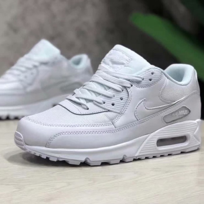 Air Max 90 Essential  Runing Shoes-All White_11367