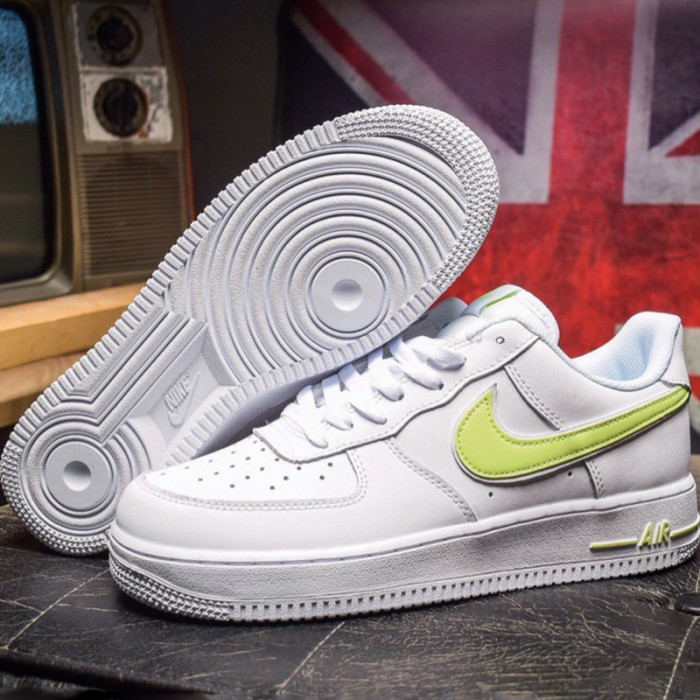 Air Force 1 AF1 Running Shoes-White/Green_31795