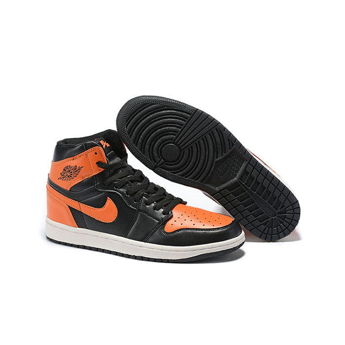 Jordan 1 Series AJ1 Running Shoes-Black/Orange_93526