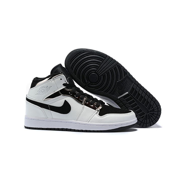 Jordan 1 Series AJ1 Running Shoes-White/Black_69490