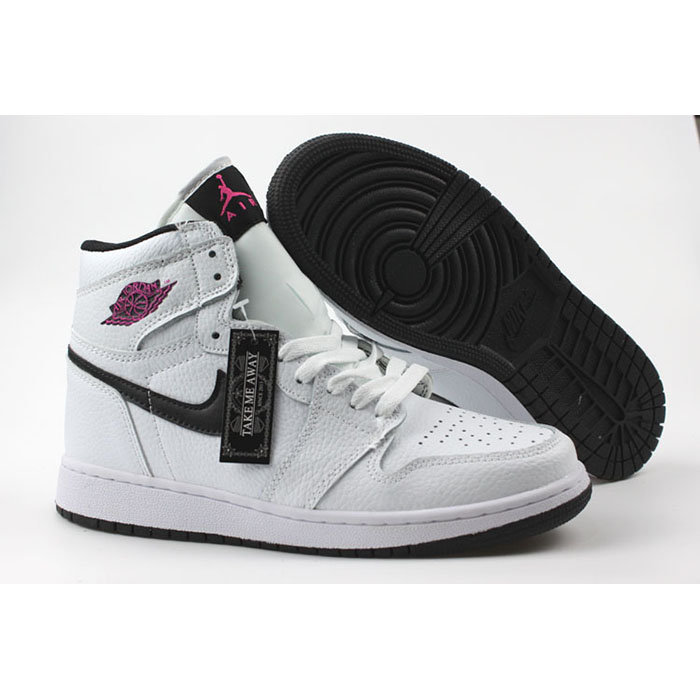 Jordan 1 Series AJ1 Running Shoes-White/Black_61976