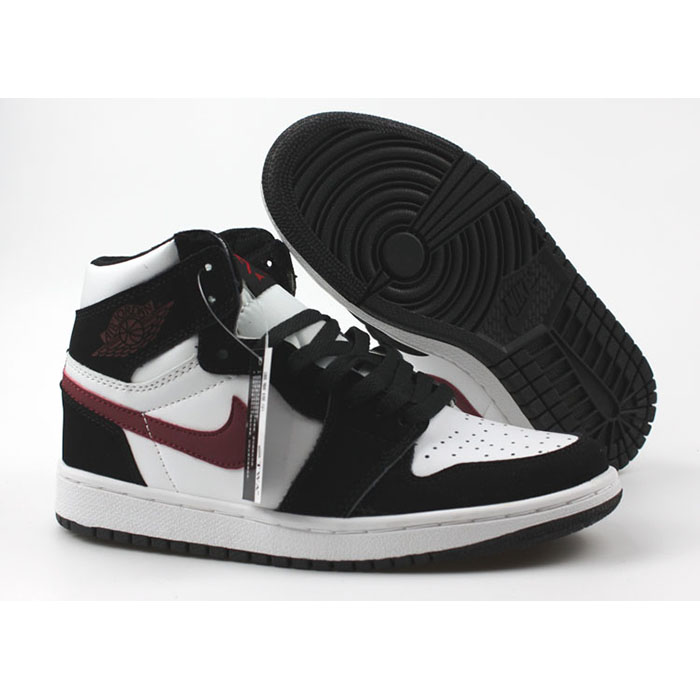 Jordan 1 Series AJ1 Running Shoes-White/Black_57618