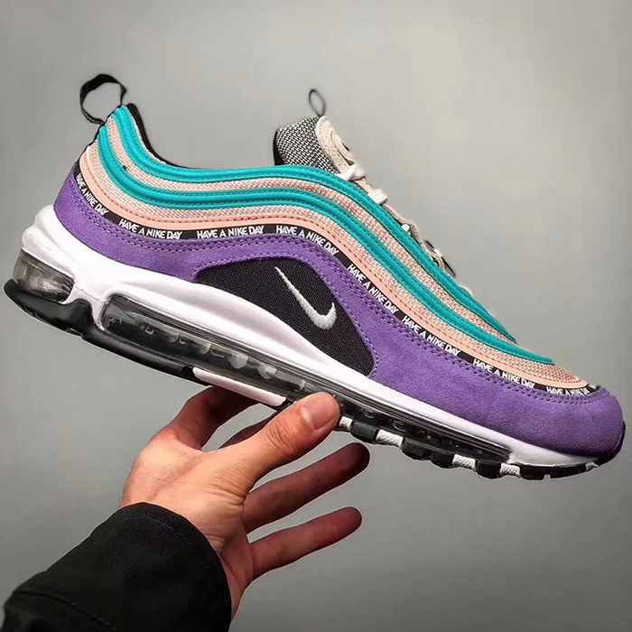 Air Max 97 Bullet Running Shoes-Purple/Gray_45318