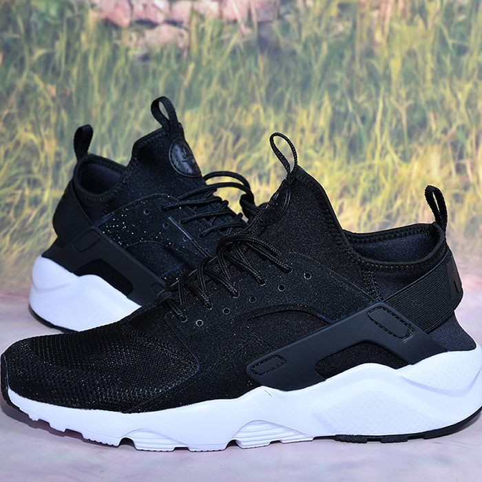Air Huarache V4 Running Shoes-Black/White_37163