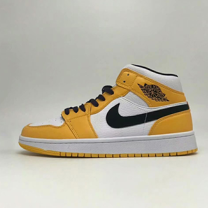 AIR‎ JORDAN 1 LOW‎ OG Running Shoes-Yellow/White_78356
