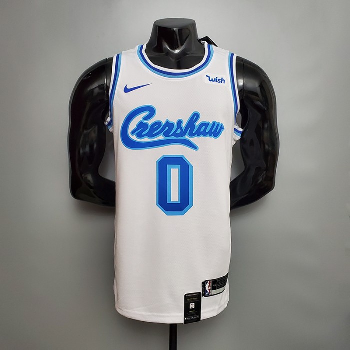 New KUZMA #0 Lakers white NBA jersey-5540088