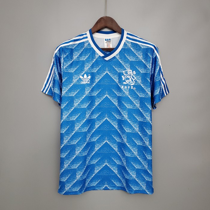 Retro 1988 Holland Home Retro version short sleeve training suit-9827612