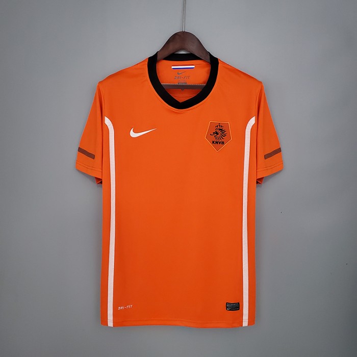 Retro Netherlands 2012 home short sleeve training suit-6015619