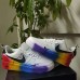 Air force 1 AF1 Runing Shoes-White/Rainbow_34217