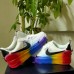 Air force 1 AF1 Runing Shoes-White/Rainbow_34217