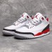 Air Jordan 3 AJ3 Running Shoes-White/Red_41328