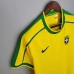 Retro Brazil 1998 home version short sleeve training suit