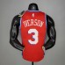 2021 IVERSON#3 76ers Jordan Themed Red NBA Jersey