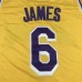 Los Angeles Lakers 6 Retro Yellow NBA Jersey 2622873
