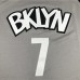 Brooklyn Nets 7 Gray NBA Jersey 120123