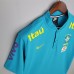 2021 Brazil Pre match Blue Jersey version short sleeve 8762527