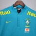 2021 Brazil Pre match Blue Jersey version short sleeve 8762527