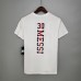 Paris Saint Germain PSG Messi 30 Short sleeve T shirt White 4031257