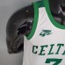 BROWN#7 75th Anniversary Celtics White NBA Jersey-3658571