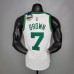 BROWN#7 75th Anniversary Celtics White NBA Jersey-3658571