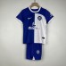 Atletico Madrid Kids The 120th Anniversary Edition White Blue kids Jersey Kit (Shirt + Short)-4731913