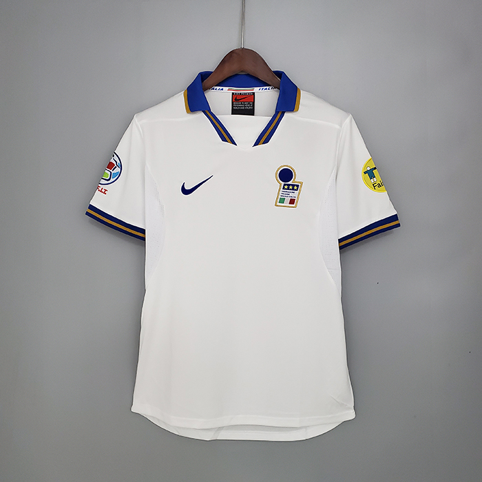 Retro Italy 1996 away version short sleeve training suit