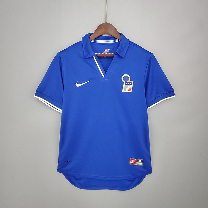 Retro Italy 1998 home version short sleeve training suit