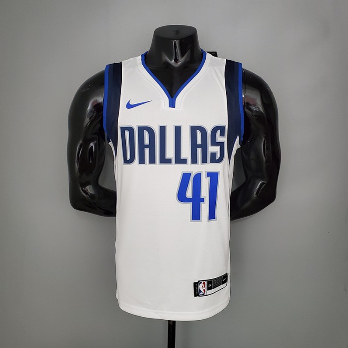 NOWITZKI#41 Lone Ranger home White NBA Jersey