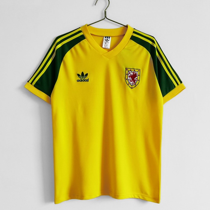 Retro 1982 Wales away Jersey version short sleeve 874486