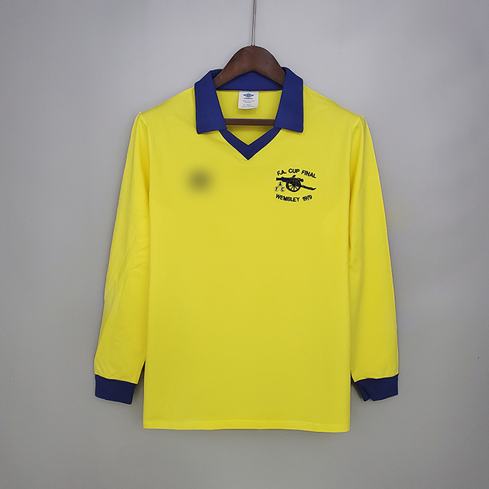 Retro long sleeve Arsenal 71 79 away yellow Jersey version short sleeve 5222970