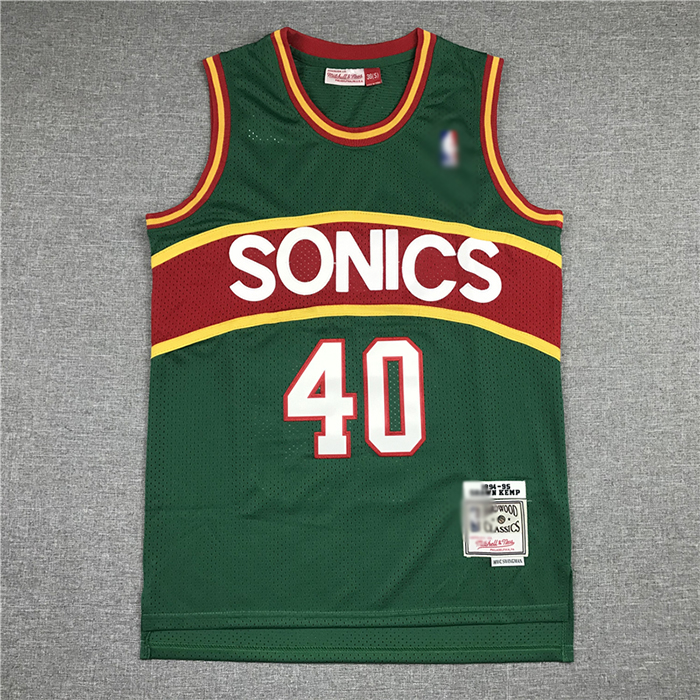 Seattle SuperSonics 40 Green NBA Jersey 3029475